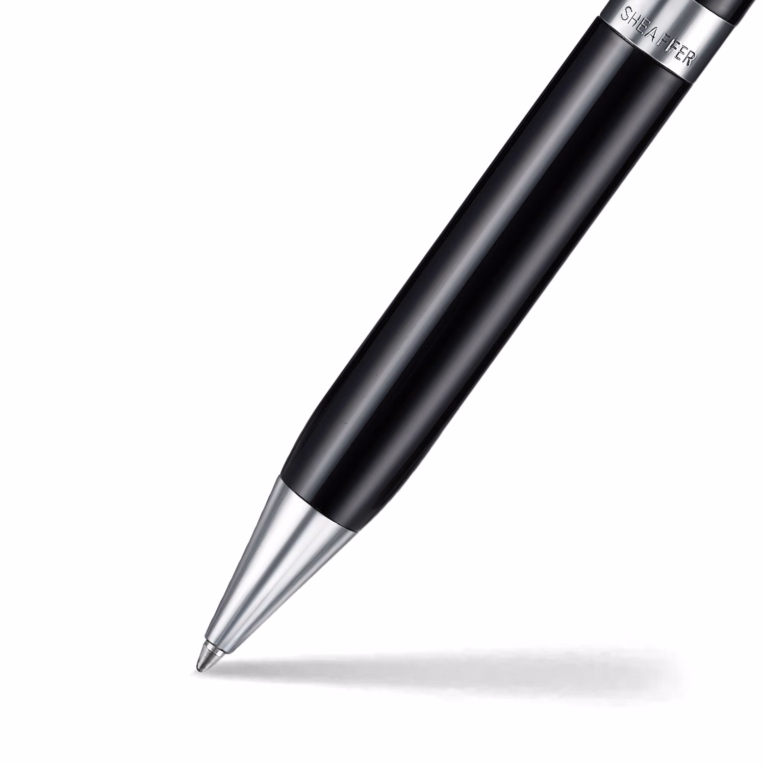 Sheaffer Legacy 9064 Glossy Black Ballpoint Pen with Chrome-Plated Trims image 2