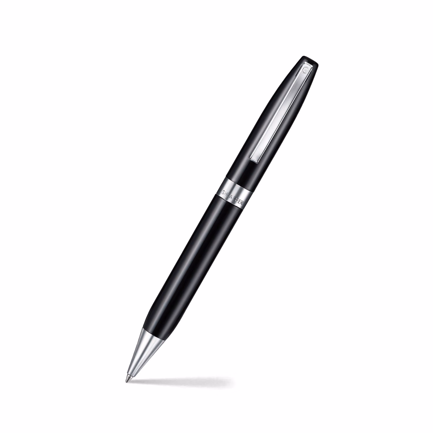 Sheaffer Legacy 9064 Glossy Black Ballpoint Pen with Chrome-Plated Trims image 1