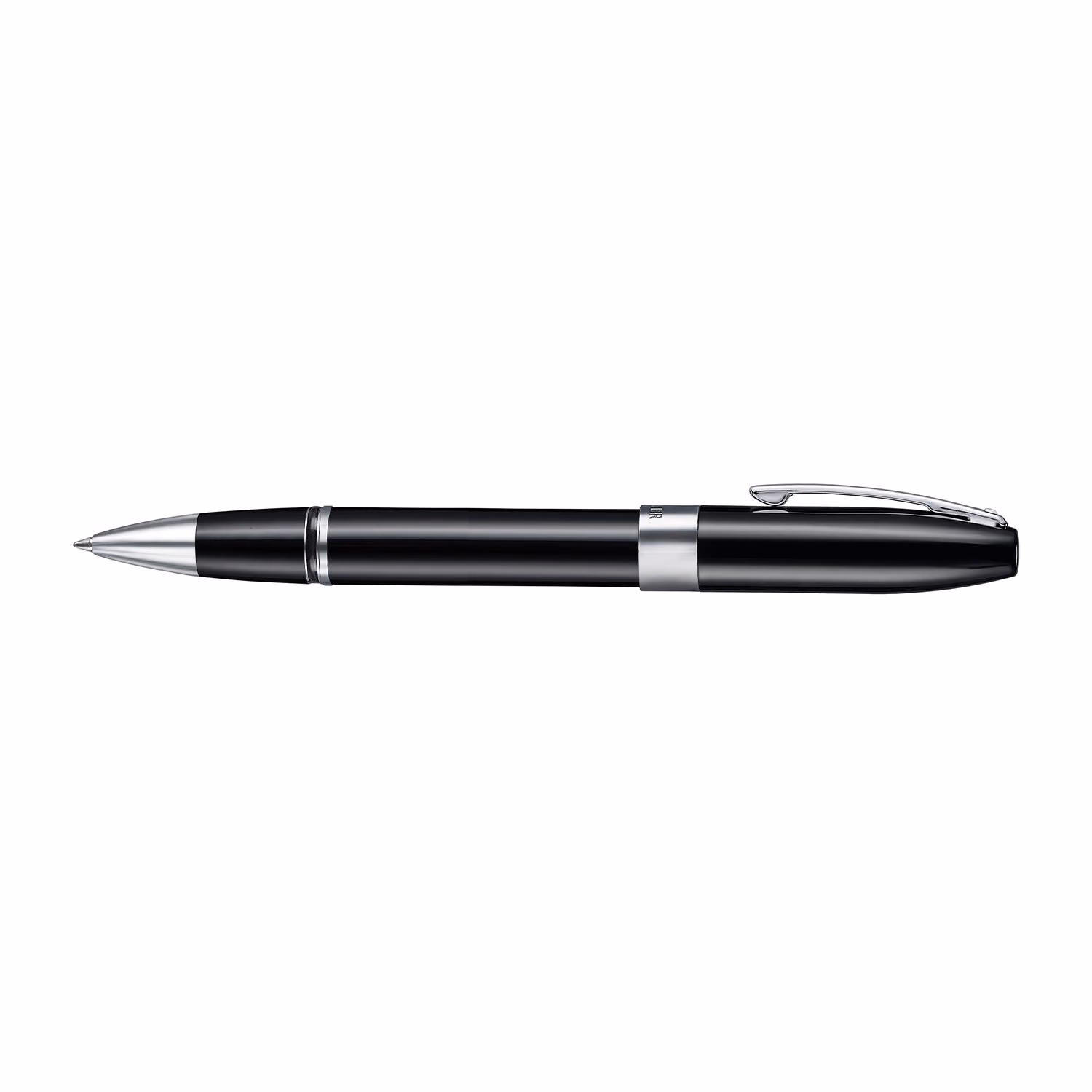 Sheaffer Legacy 9064 Glossy Black Rollerball Pen with Chrome-Plated Trims - Black lacquer finished with chrome-plated trims