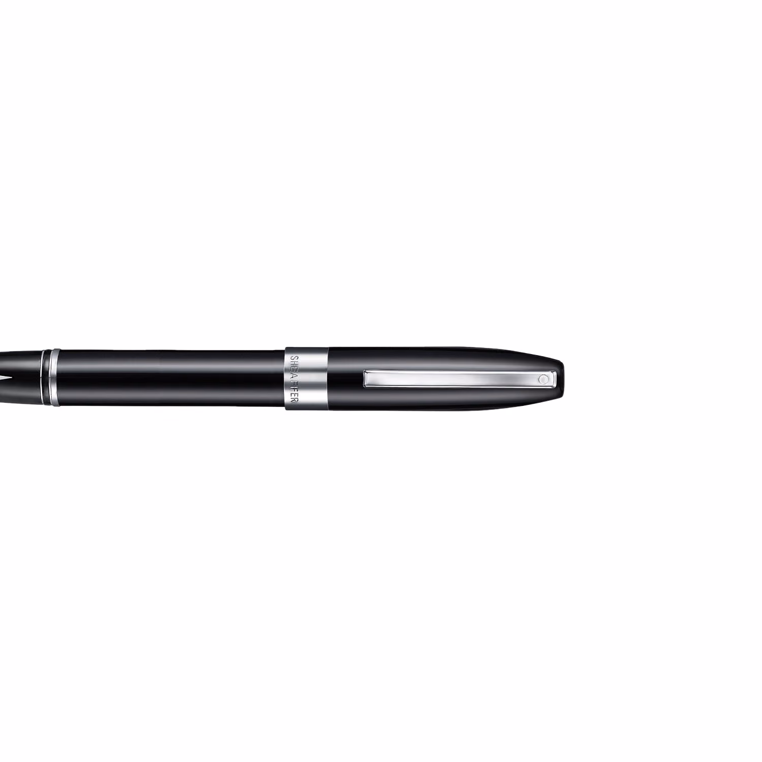 Sheaffer Legacy 9064 Glossy Black Inlaid Nib Fountain Pen (Medium) with Chrome-Plated Trims image 6