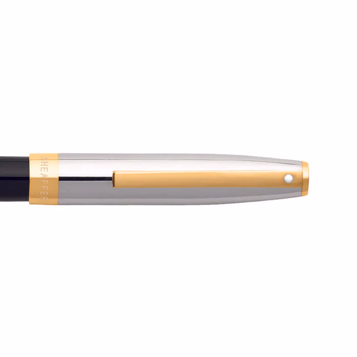 Sheaffer SAGARIS 9475 Gloss Black Barrel and Chrome Cap Fountain Pen With Gold Tone Trim - Medium image 4