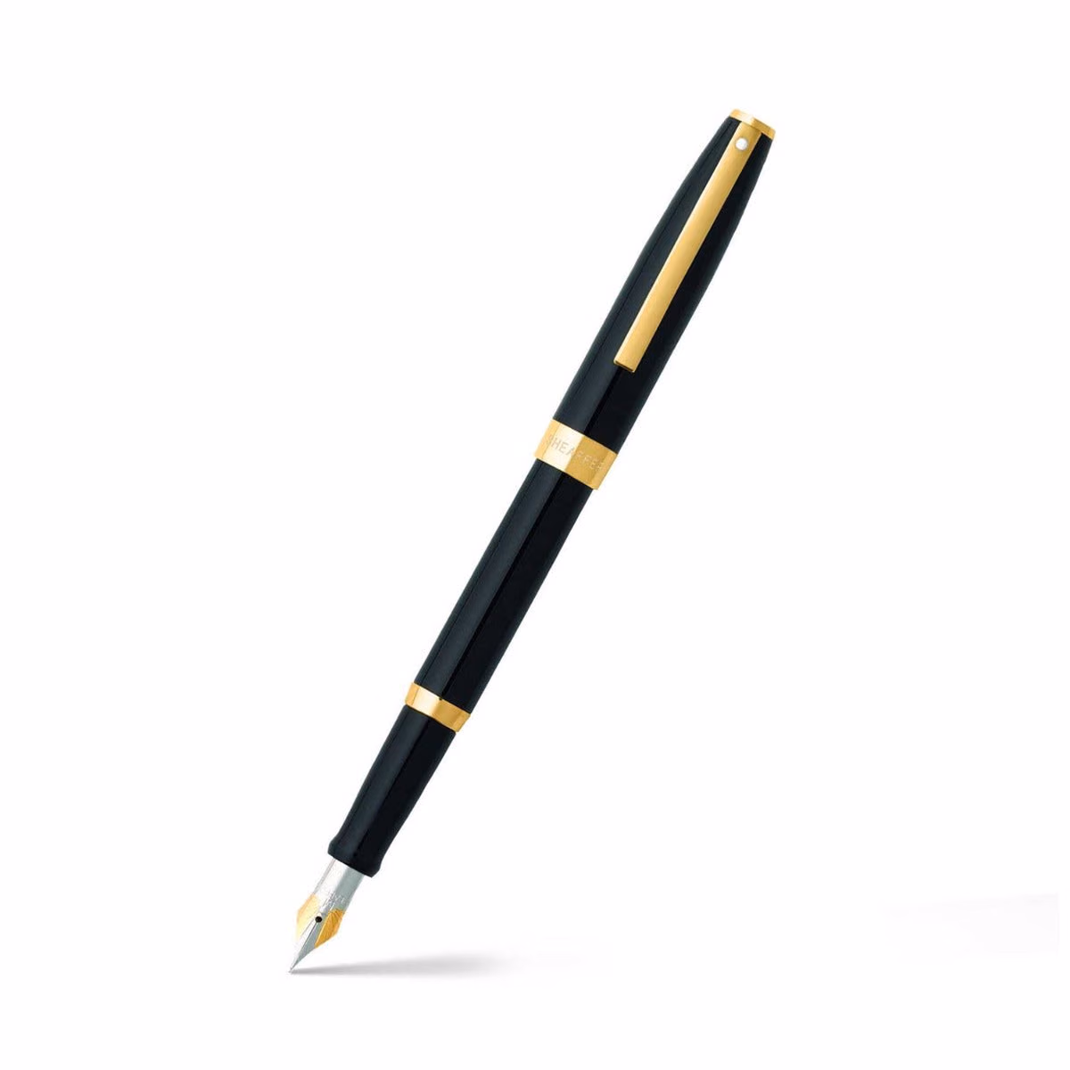 Sheaffer SAGARIS 9471 Gloss Black Fountain Pen With Gold Tone Trim - Medium image 1