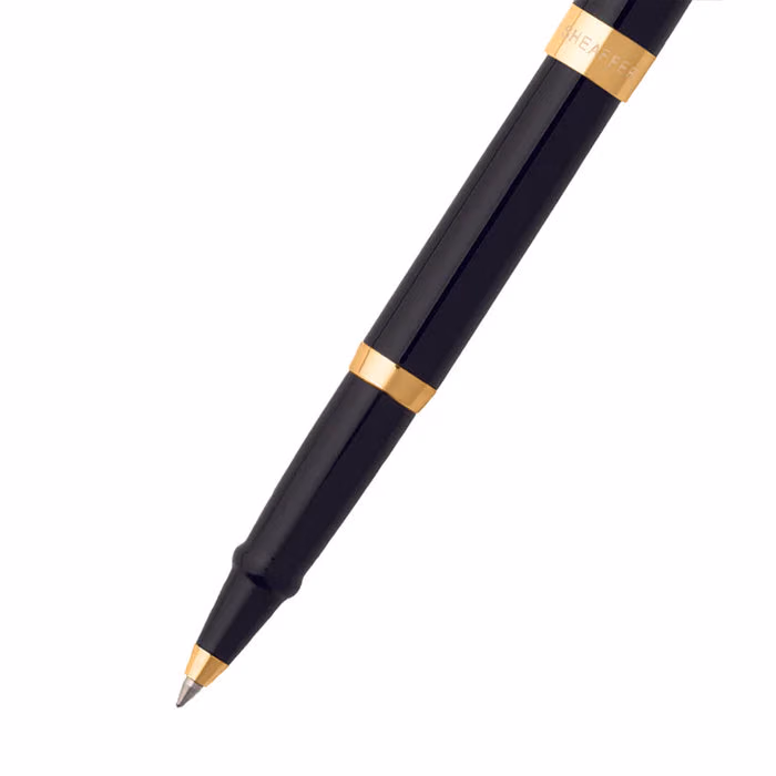 Sheaffer SAGARIS 9471 Gloss Black Rollerball Pen With Gold Tone Trim image 2