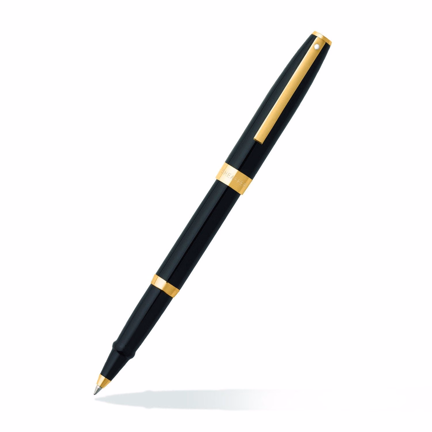 Sheaffer SAGARIS 9471 Gloss Black Rollerball Pen With Gold Tone Trim image 1