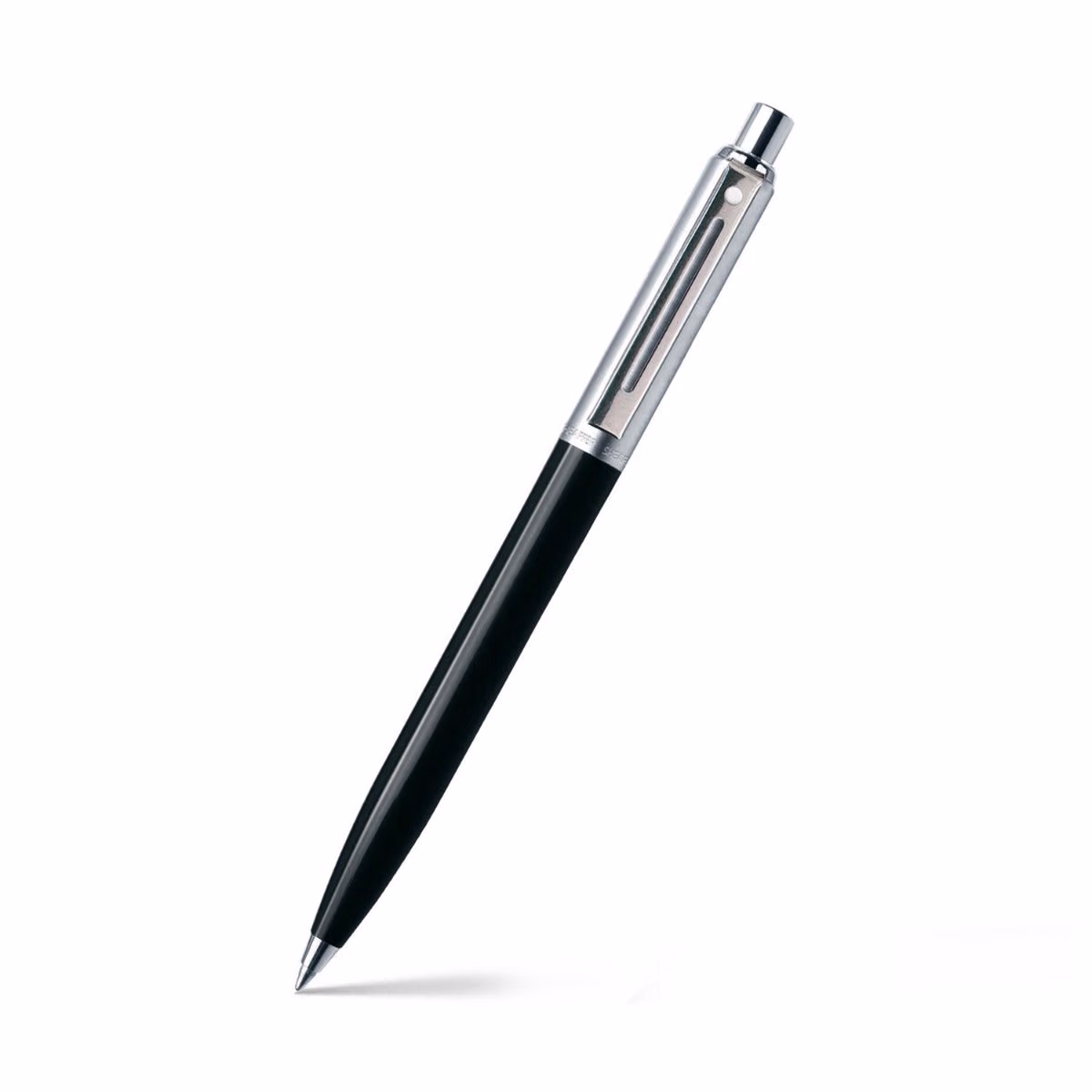 Sheaffer Sentinel Black and Chrome Ballpoint Pen With Chrome Trims image 1