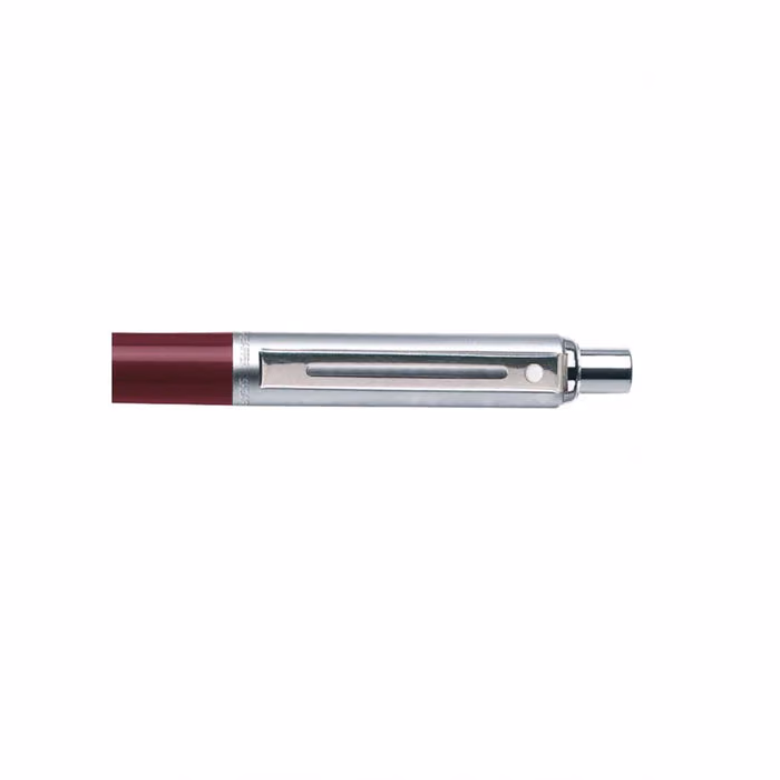Sheaffer Sentinel Burgandy and Chrome Ballpoint Pen With Chrome Trims image 5