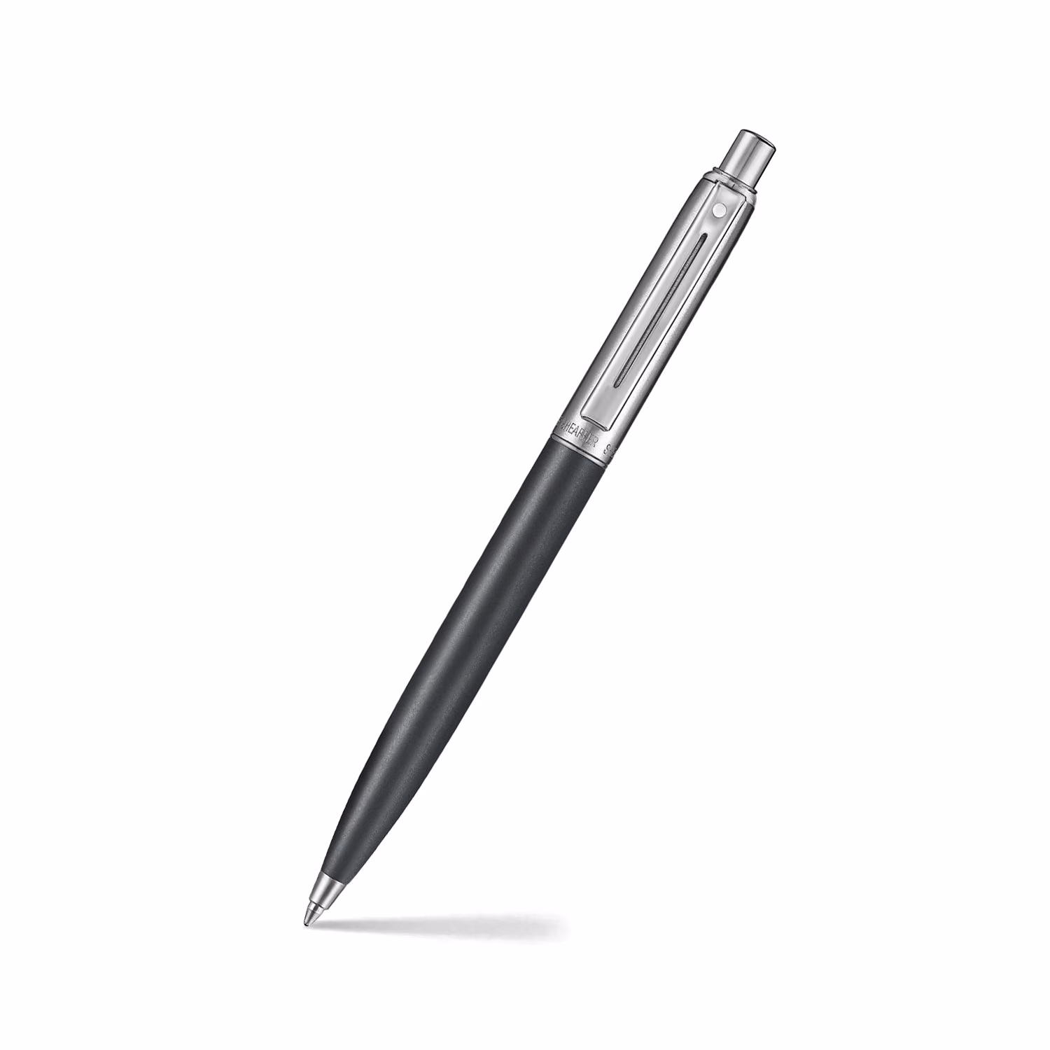Sheaffer Sentinel Sentinel Metal Matte Black Barrel Brished Chrome Cap Chrome Trims Ballpoint image 1