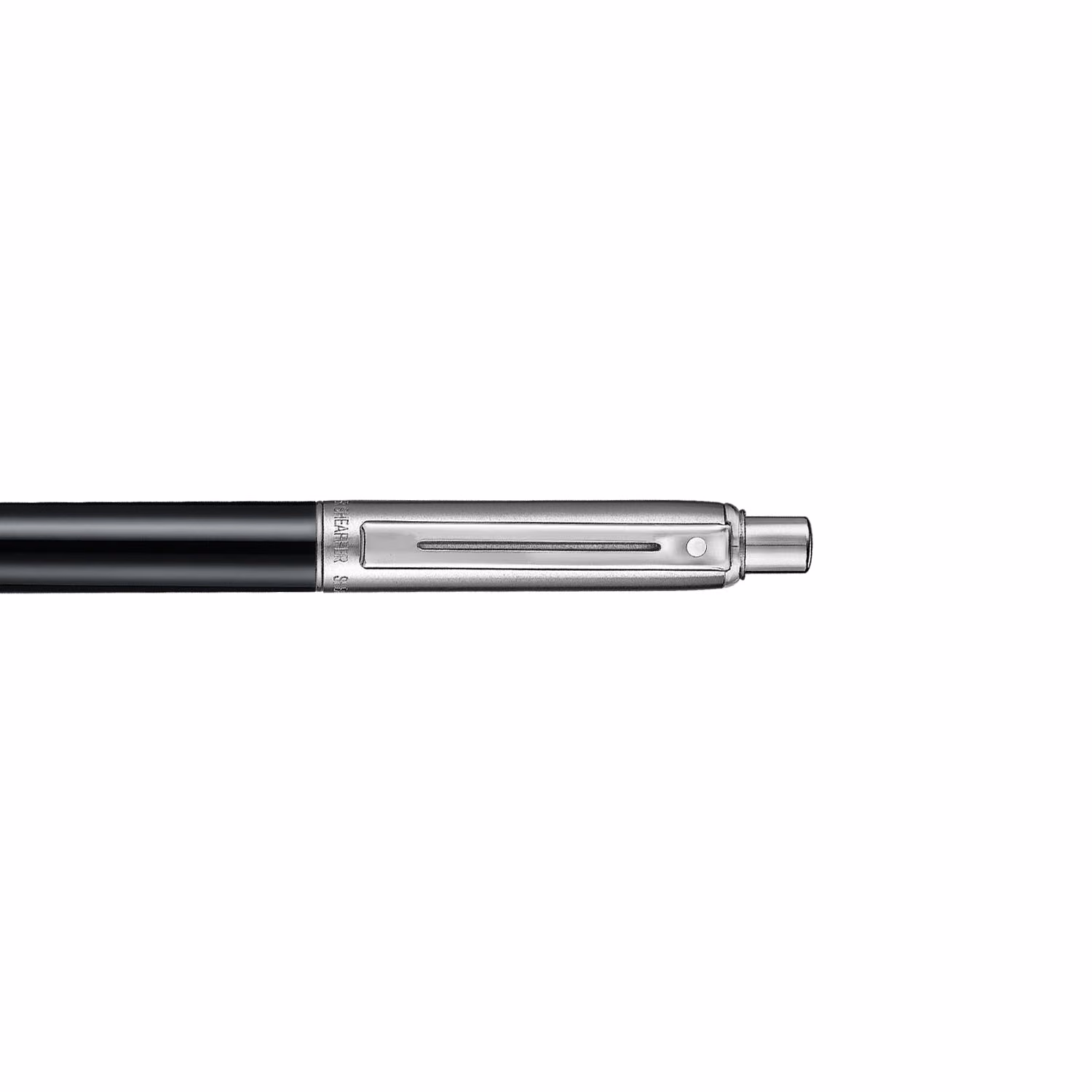 Sheaffer Sentinel Metal 332 Glossy Black Barrel and Brushed Chrome Ballpoint Pen with Chrome Trims image 5