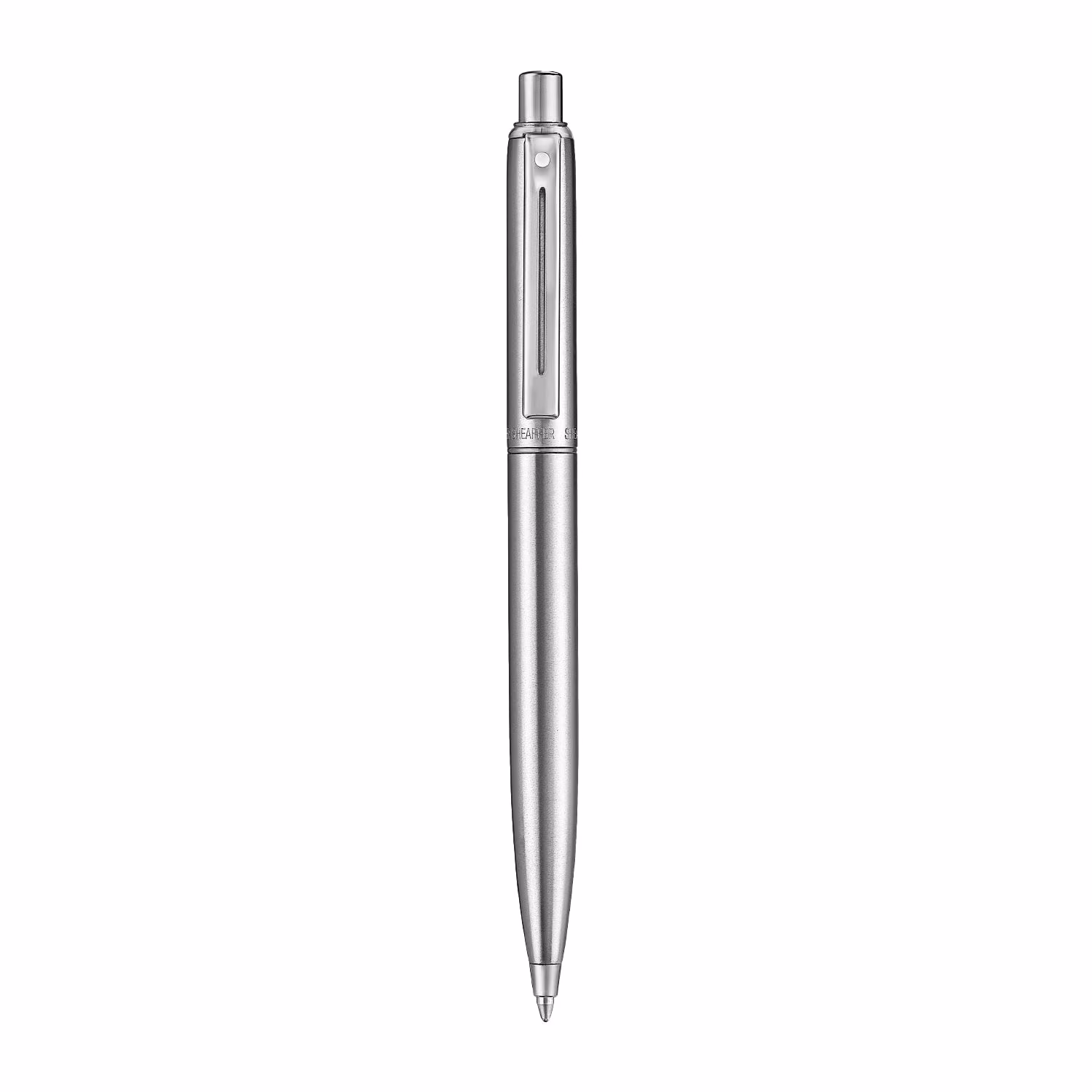 Sheaffer Sentinel Metal 330 Brushed Chrome Ballpoint Pen with Chrome Trims image 4