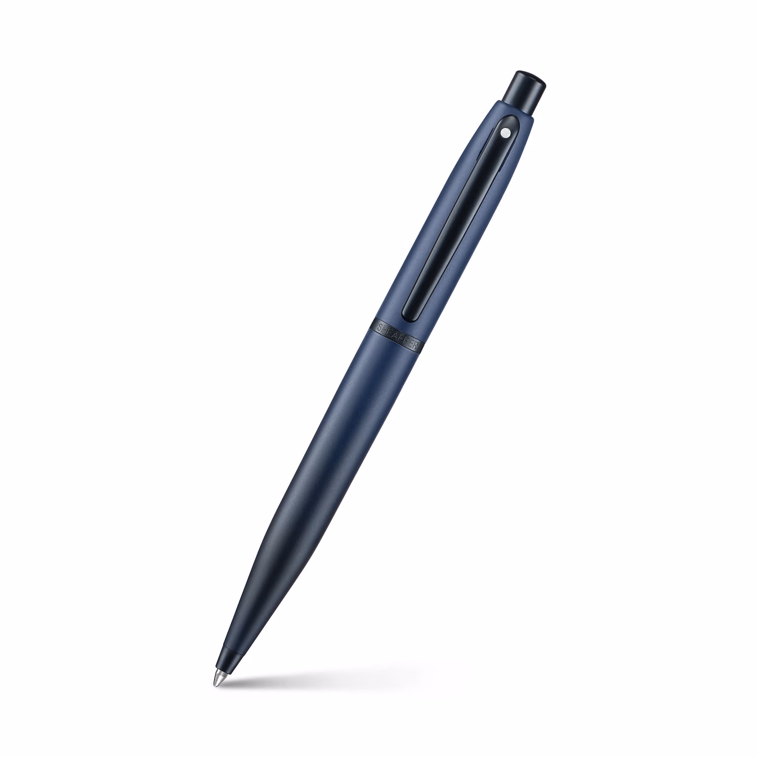 Sheaffer VFM 9429 Matte Blue Ballpoint Pen with Matte Black Trims image 1