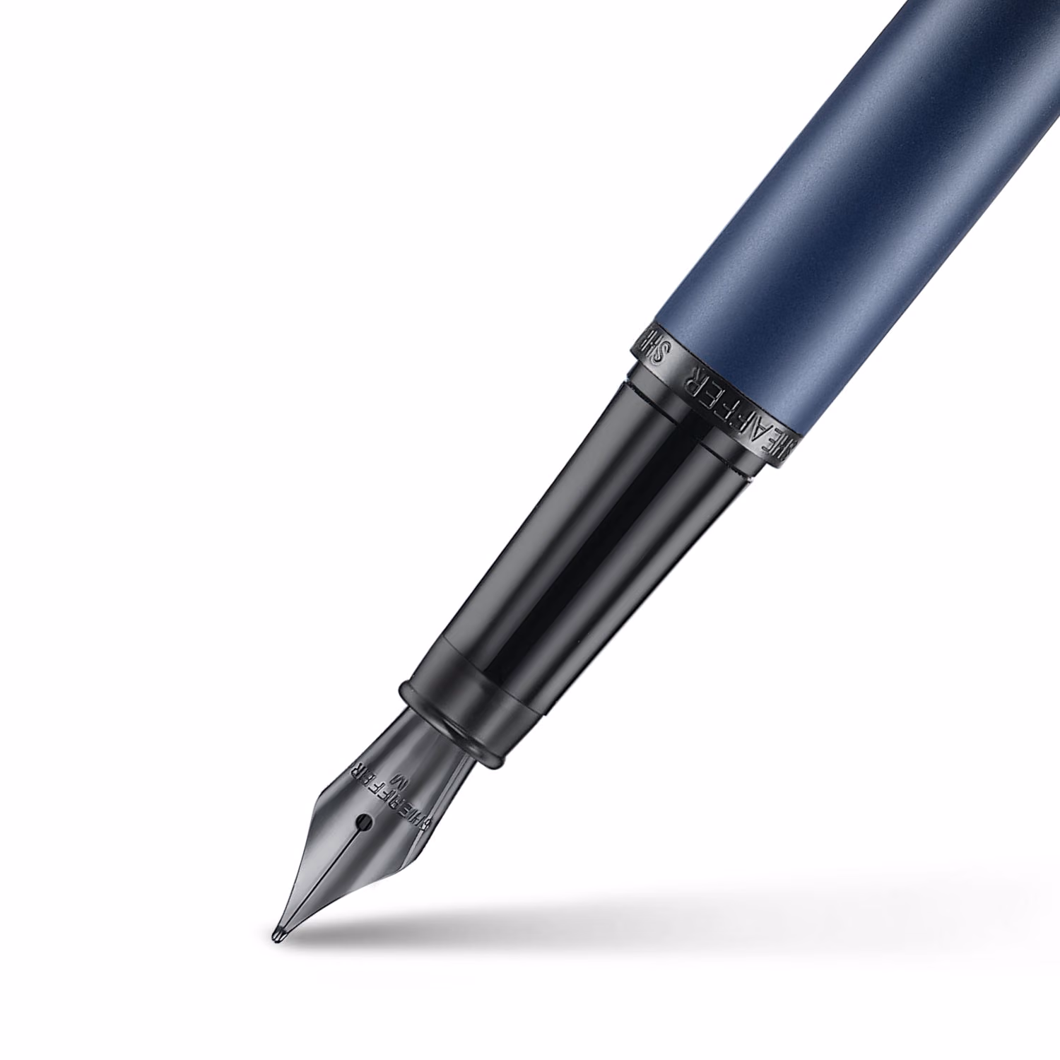 Sheaffer VFM 9429 Matte Blue Fountain Pen with Matte Black Trims image 2