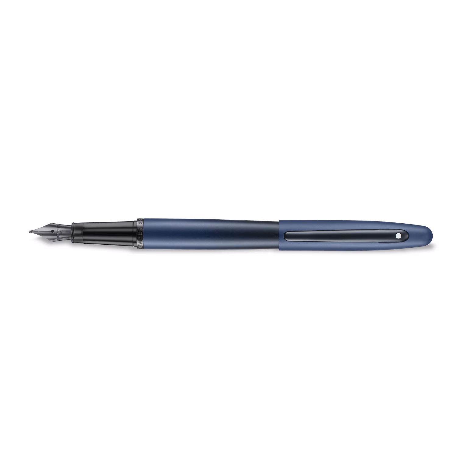Sheaffer VFM 9429 Matte Blue Fountain Pen with Matte Black Trims - Gradient blue in matte finish with matte black trims