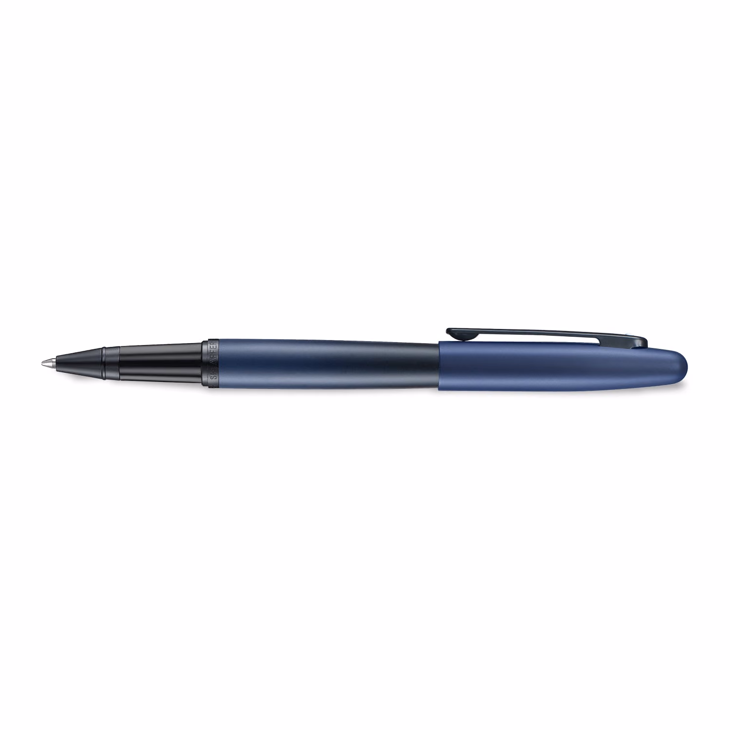 Sheaffer VFM 9429 Matte Blue Rollerball Pen with Matte Black Trims image 3