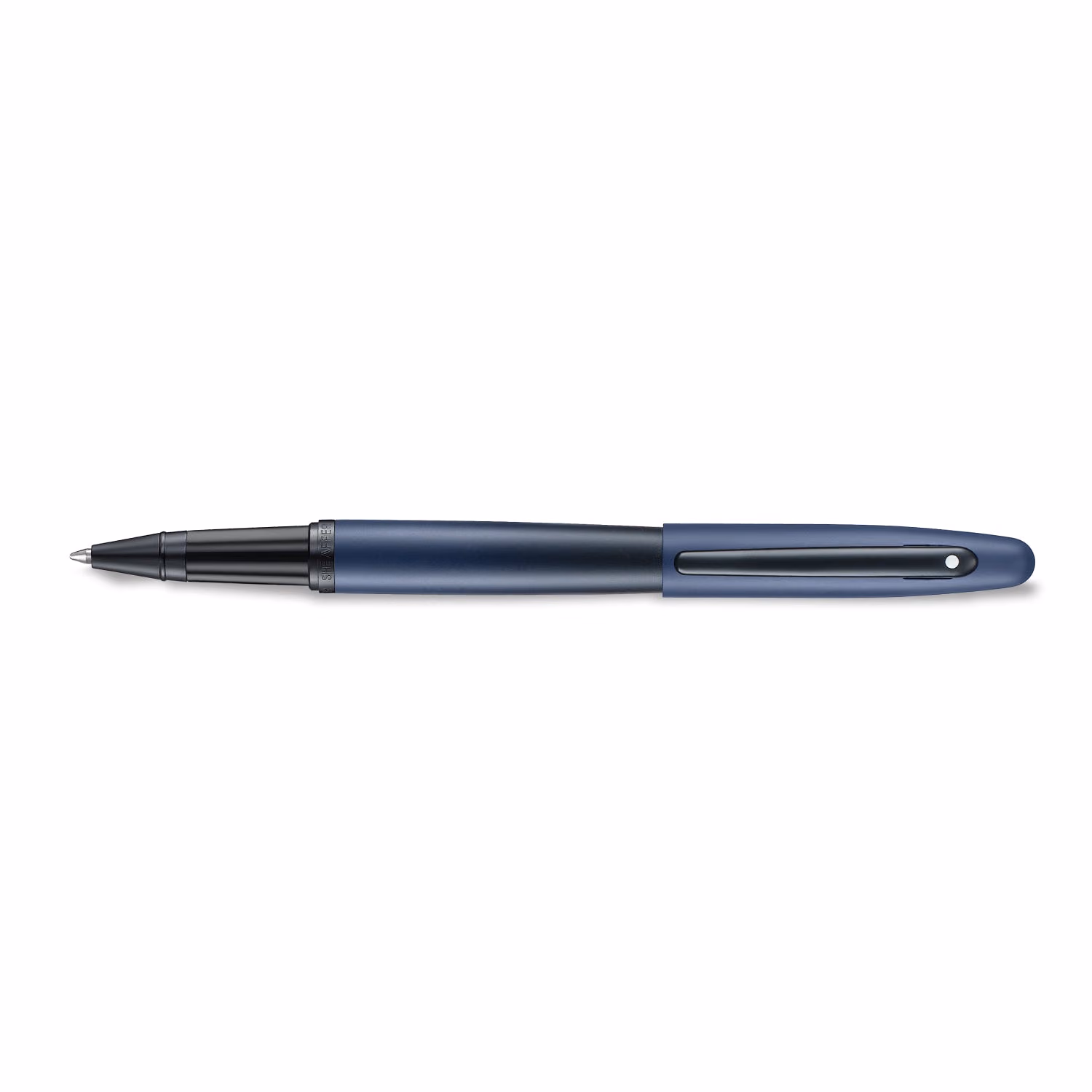 Sheaffer VFM 9429 Matte Blue Rollerball Pen with Matte Black Trims - Gradient blue in matte finish with matte black trims