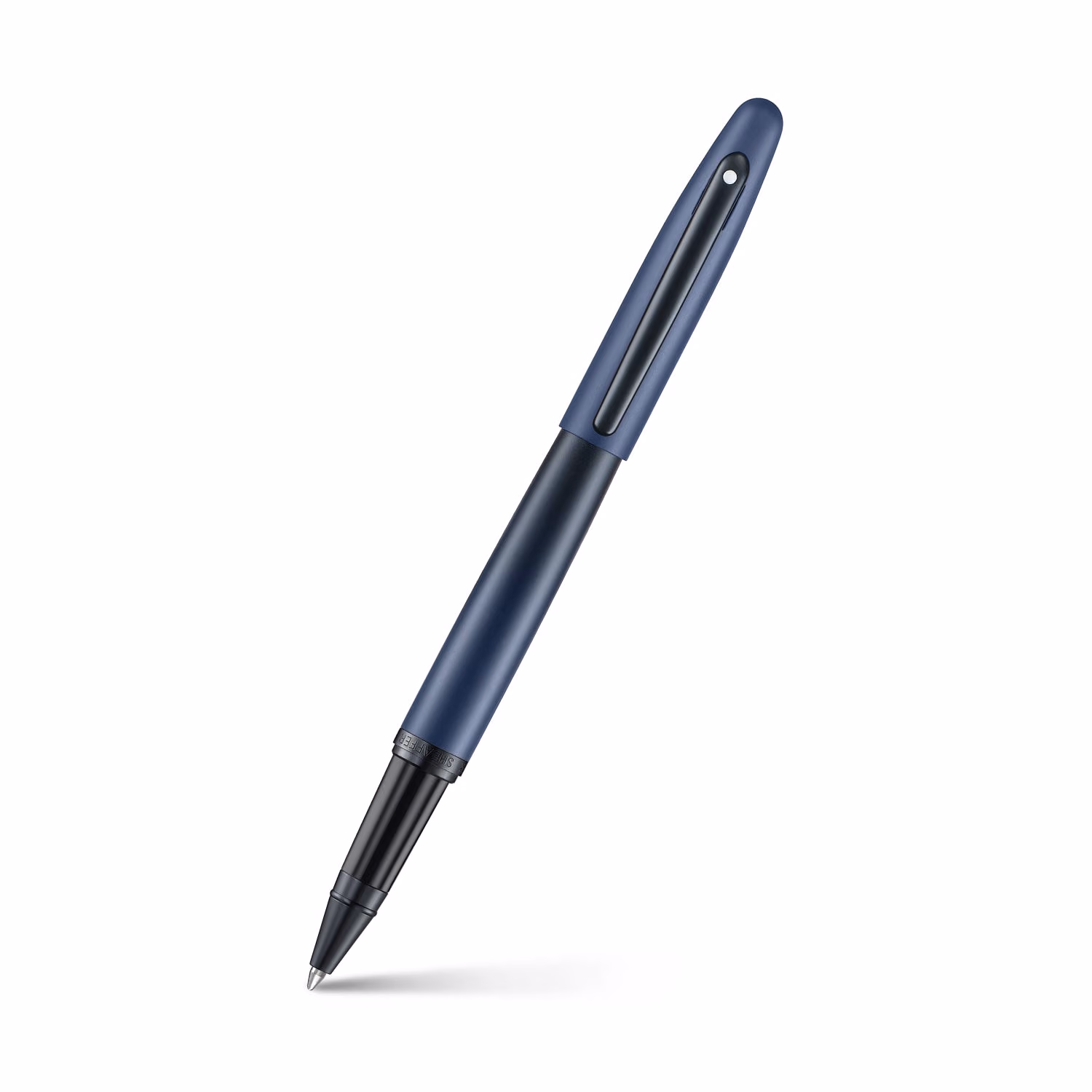 Sheaffer VFM 9429 Matte Blue Rollerball Pen with Matte Black Trims image 1