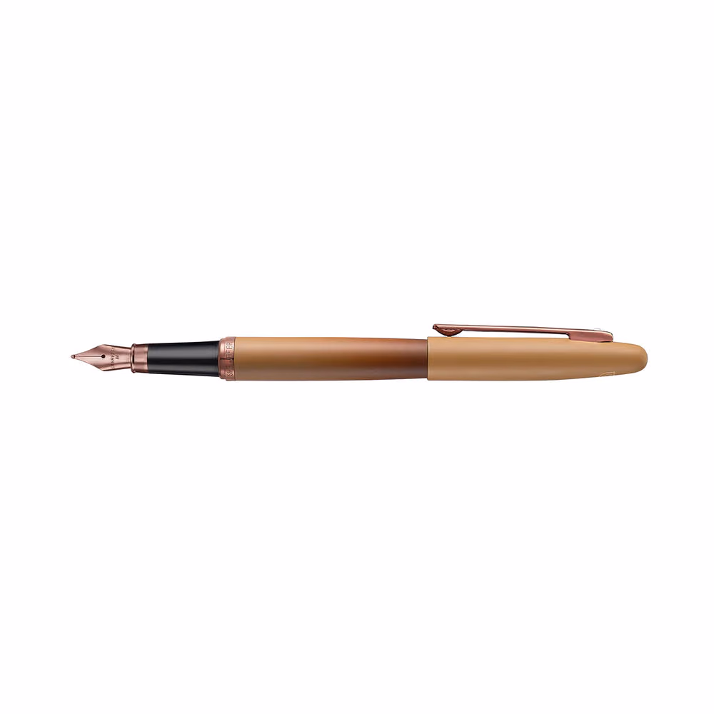Sheaffer VFM 9428 Coffee Edition Matt Brown Fountain Pen with Regal Brown PVD Trims - Matt Brown with Regal Brown Trims