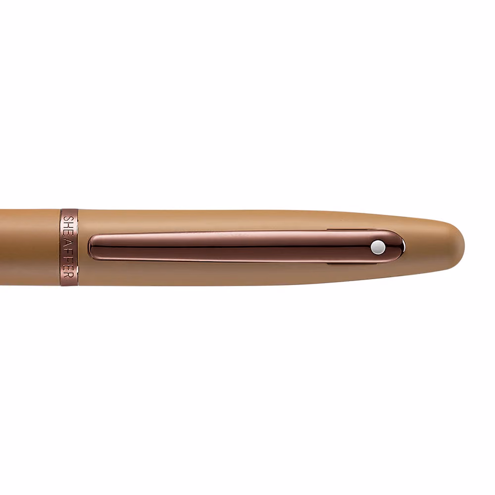 Sheaffer VFM 9428 Coffee Edition Matt Brown Fountain Pen with Regal Brown PVD Trims image 3