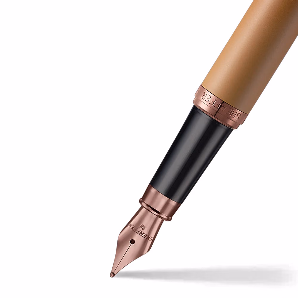 Sheaffer VFM 9428 Coffee Edition Matt Brown Fountain Pen with Regal Brown PVD Trims image 5