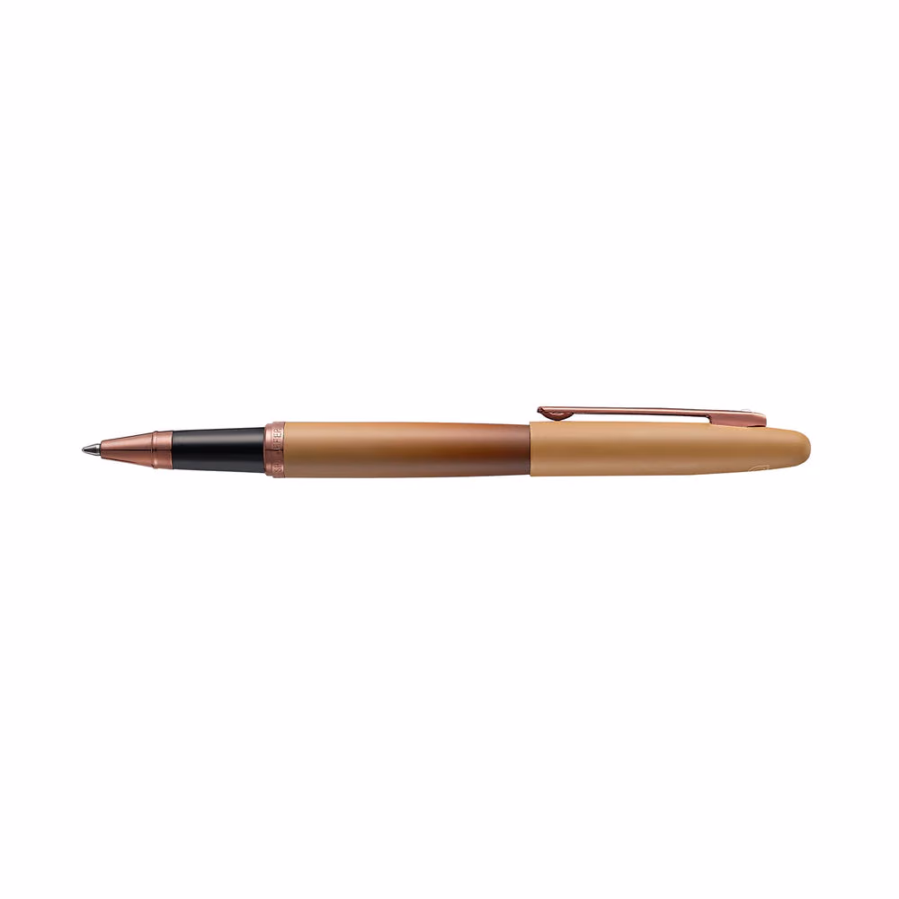 Sheaffer VFM 9428 Coffee Edition Matt Brown Rollerball Pen with Regal Brown PVD Trims - Matt Brown with Regal Brown Trims