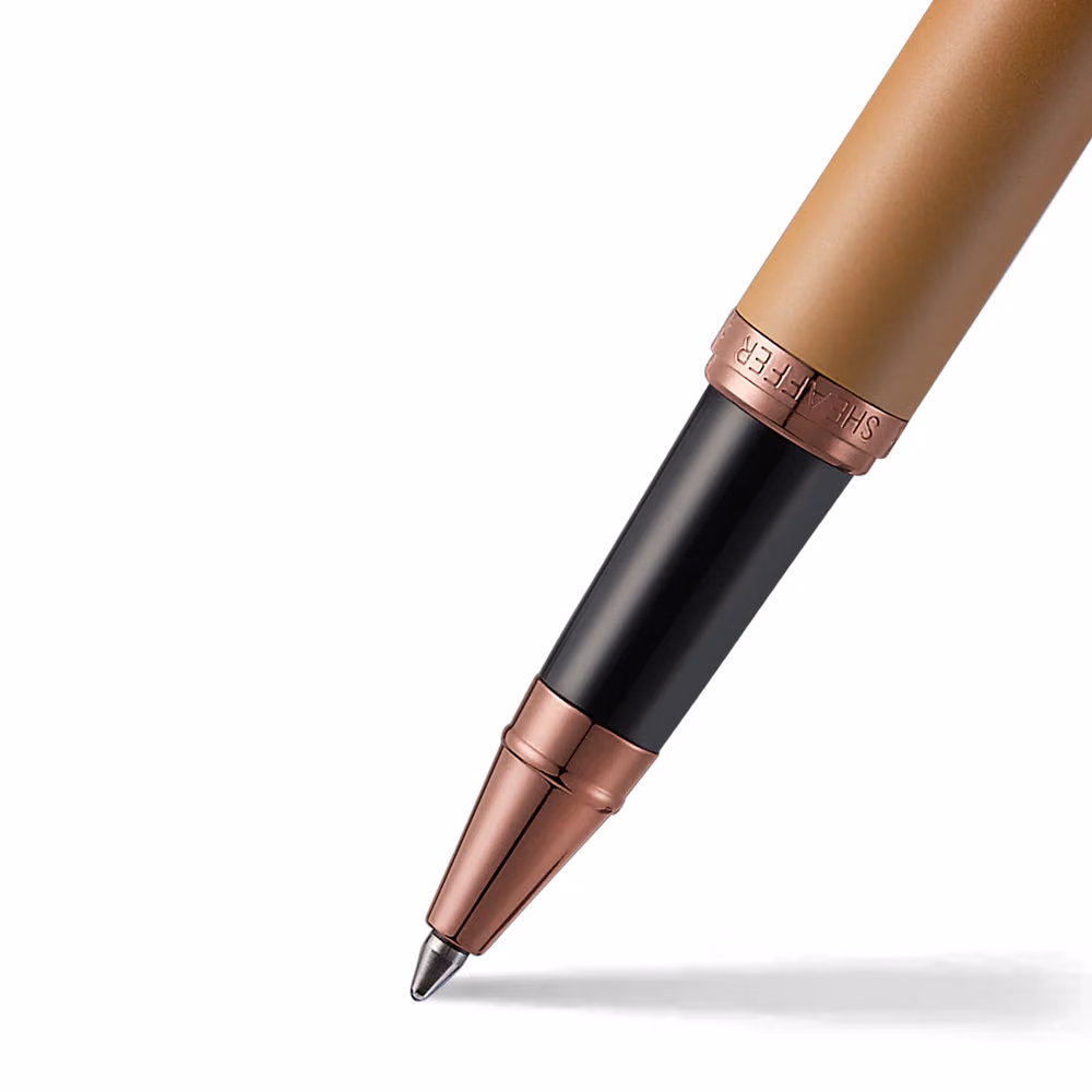 Sheaffer VFM 9428 Coffee Edition Matt Brown Rollerball Pen with Regal Brown PVD Trims image 4