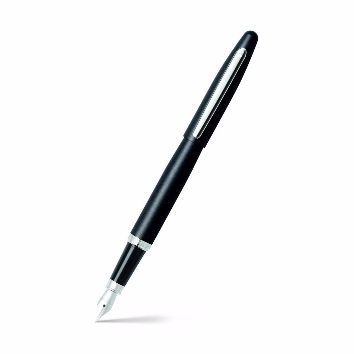 Sheaffer VFM Matte Black Fountain Pen With Chrome Trims - Fine image 1
