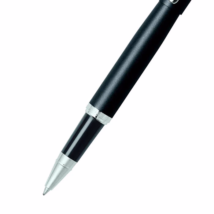 Sheaffer VFM Matte Black Rollerball Pen With Chrome Trims image 2