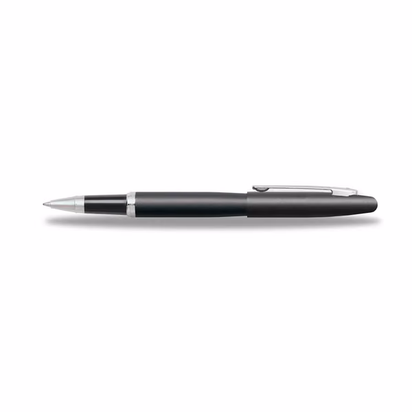 Sheaffer VFM Matte Black Rollerball Pen With Chrome Trims image 3
