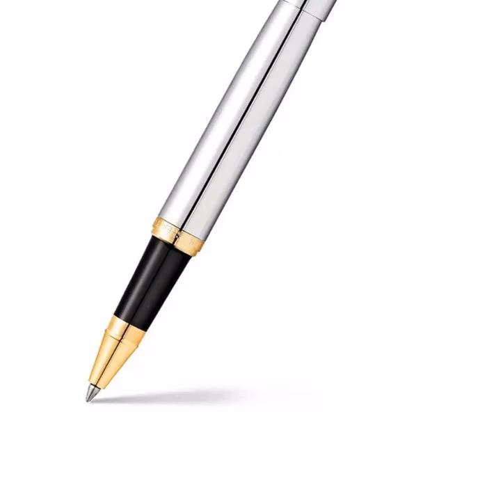 Sheaffer VFM Polished Chrome Rollerball Pen With Gold Trims image 2