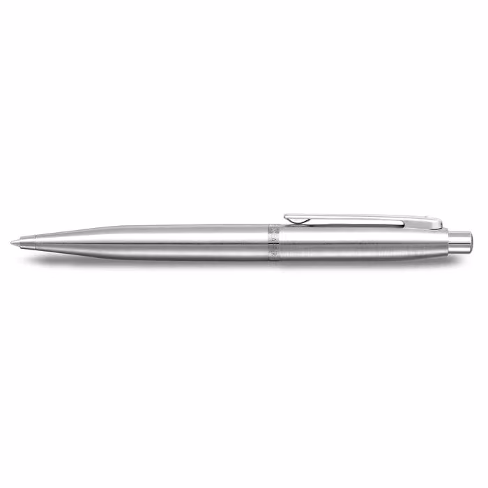 Sheaffer VFM 9426 Brushed Chrome Ballpoint Pen With Chrome Trim image 3
