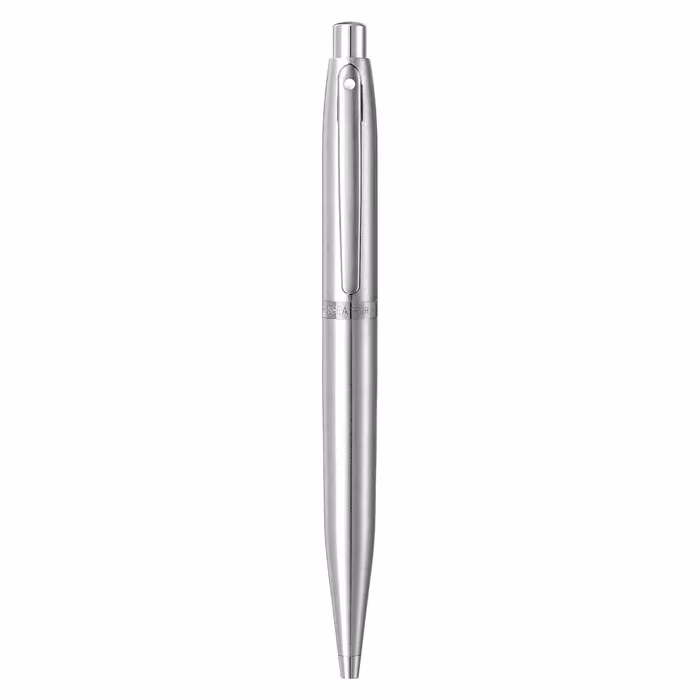 Sheaffer VFM 9426 Brushed Chrome Ballpoint Pen With Chrome Trim image 6