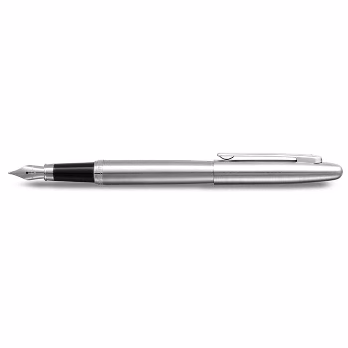 Sheaffer VFM 9426 Brushed Chrome Fountain Pen With Chrome Trim - Medium image 3