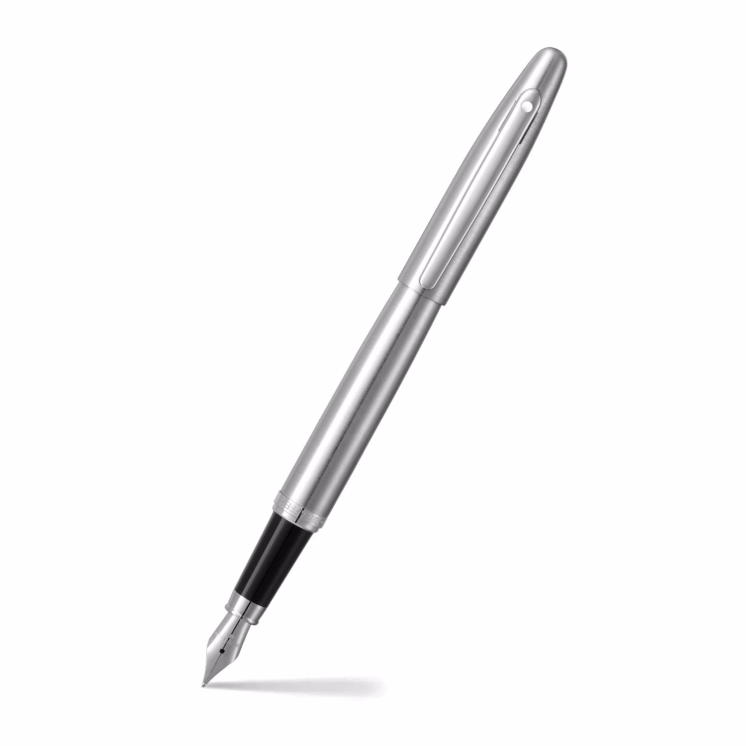 Sheaffer VFM 9426 Brushed Chrome Fountain Pen With Chrome Trim - Medium image 1