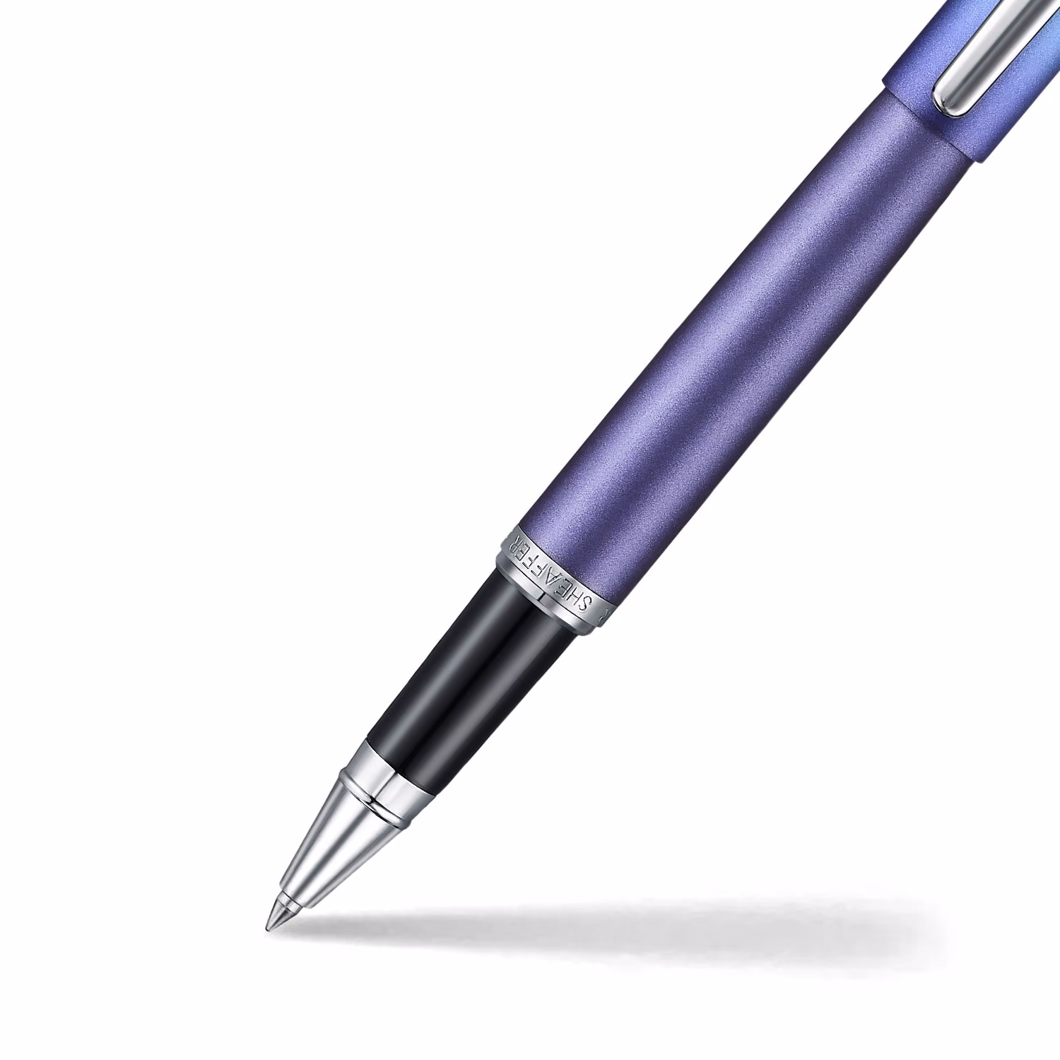 Sheaffer VFM VFM Expressions Blue Purple Pearlised Gradient Chrome-Plated Trims Rollerball image 2