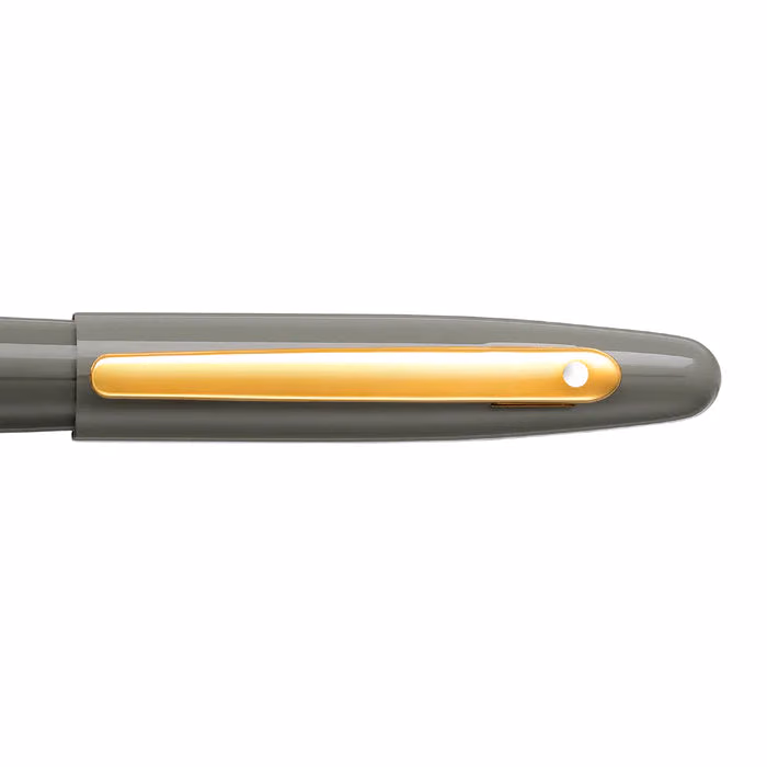 Sheaffer VFM 9427 Glossy Light Gray Fountain Pen With PVD Gold-Tone Trim - Medium image 6