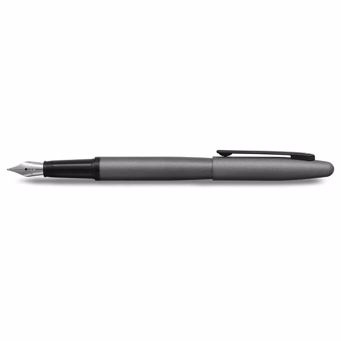 Sheaffer VFM 9424 Matte Gray Fountain Pen With Matte Black Trim - Medium image 3
