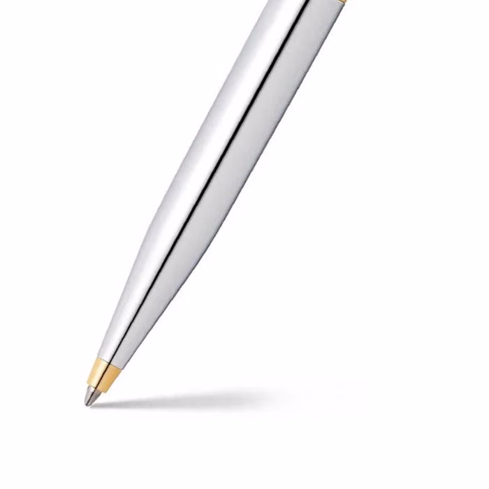 Sheaffer VFM Polished Chrome with Gold Trims Ballpoint Pen image 2