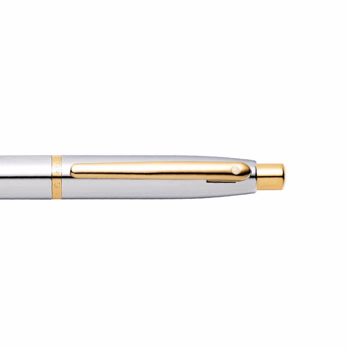 Sheaffer VFM Polished Chrome with Gold Trims Ballpoint Pen image 5