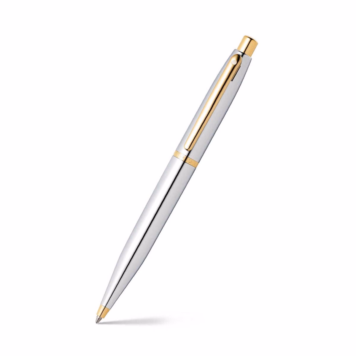 Sheaffer VFM Polished Chrome with Gold Trims Ballpoint Pen image 1