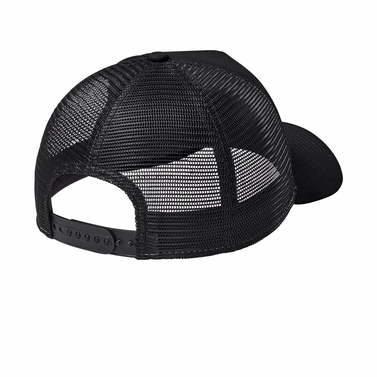 Custom Flag Black/ Black - New Era A-Frame Snapback Mesh Back Cap