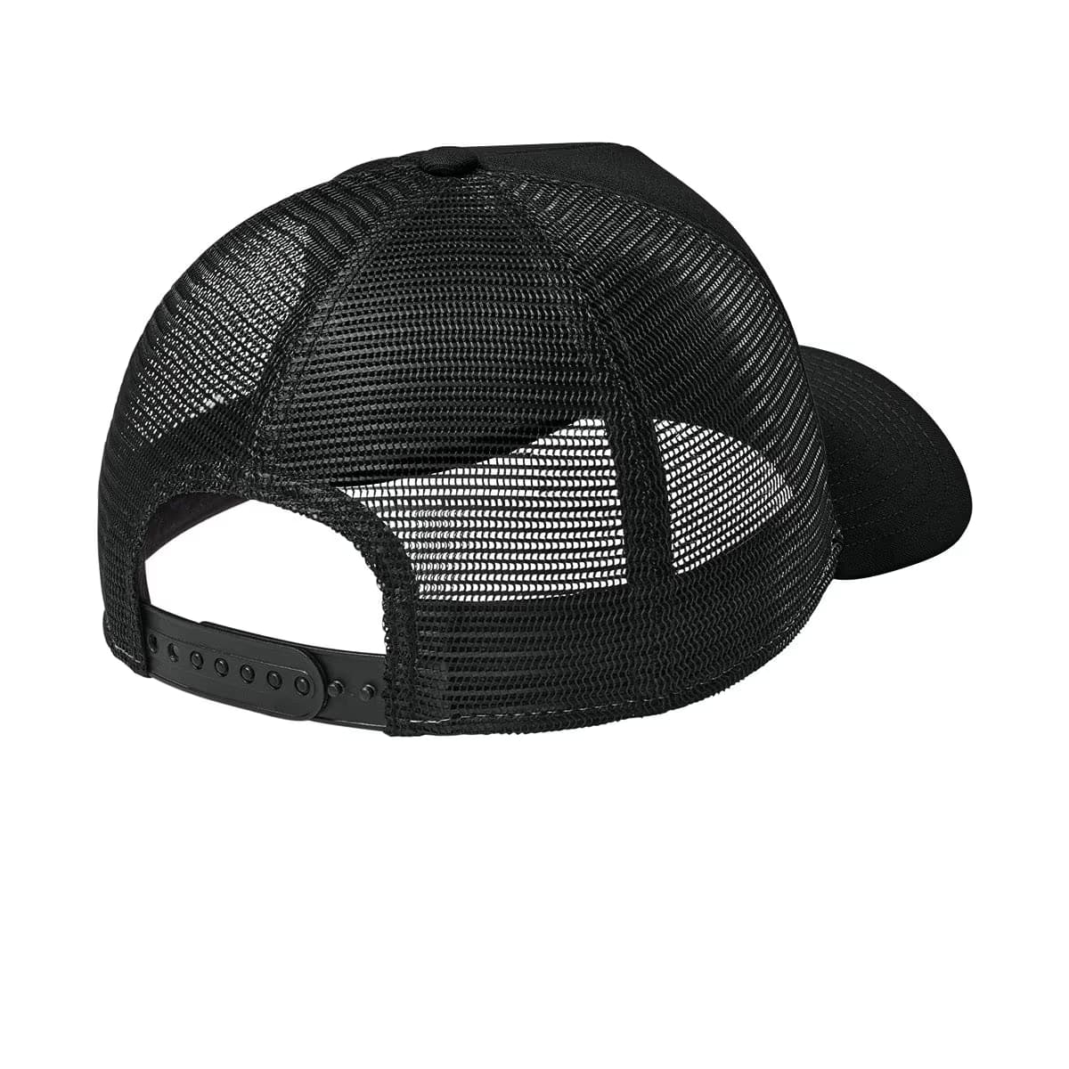 Flag Black/ Black - New Era A-Frame Snapback Mesh Back Cap