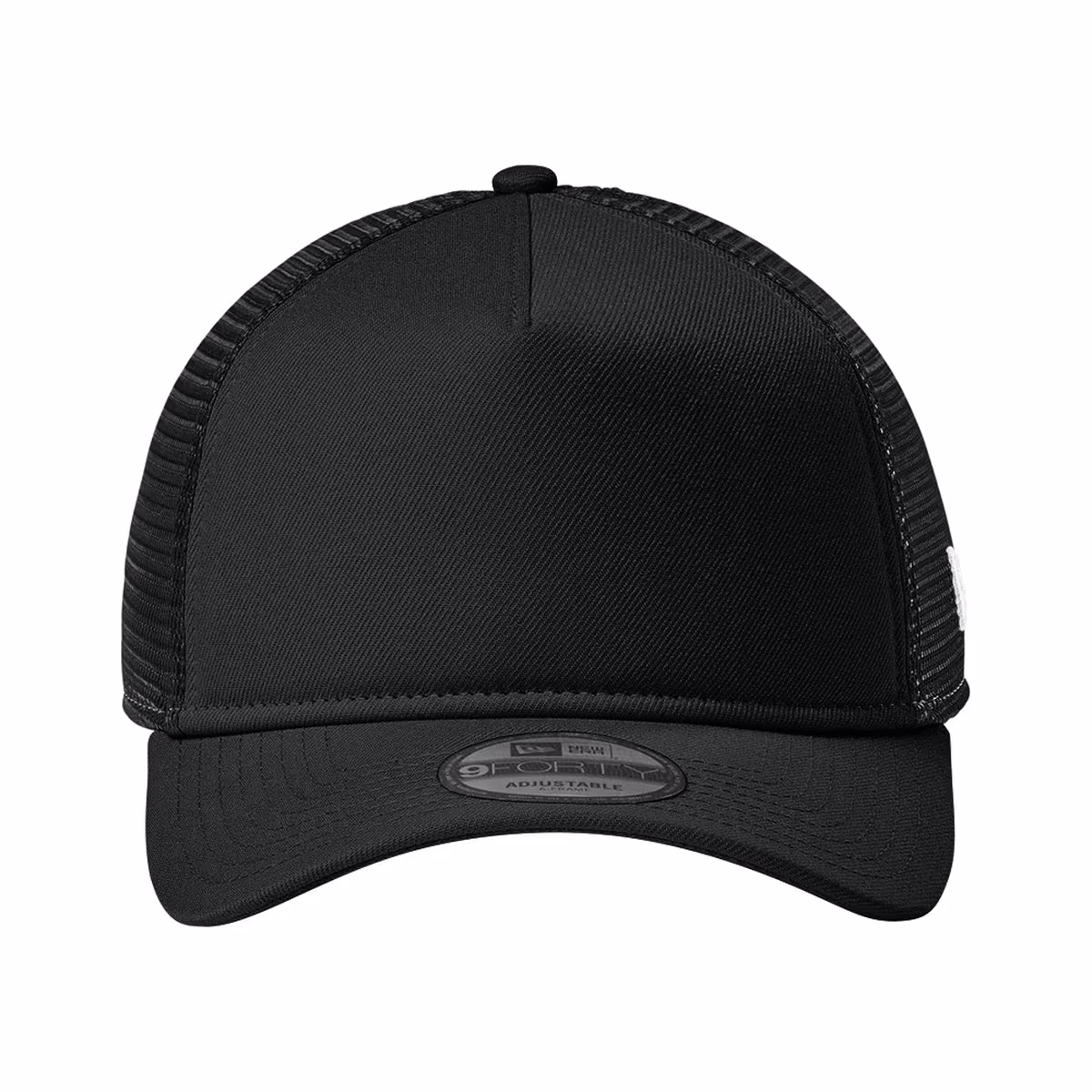 Custom Flag Black/ Black - New Era A-Frame Snapback Mesh Back Cap
