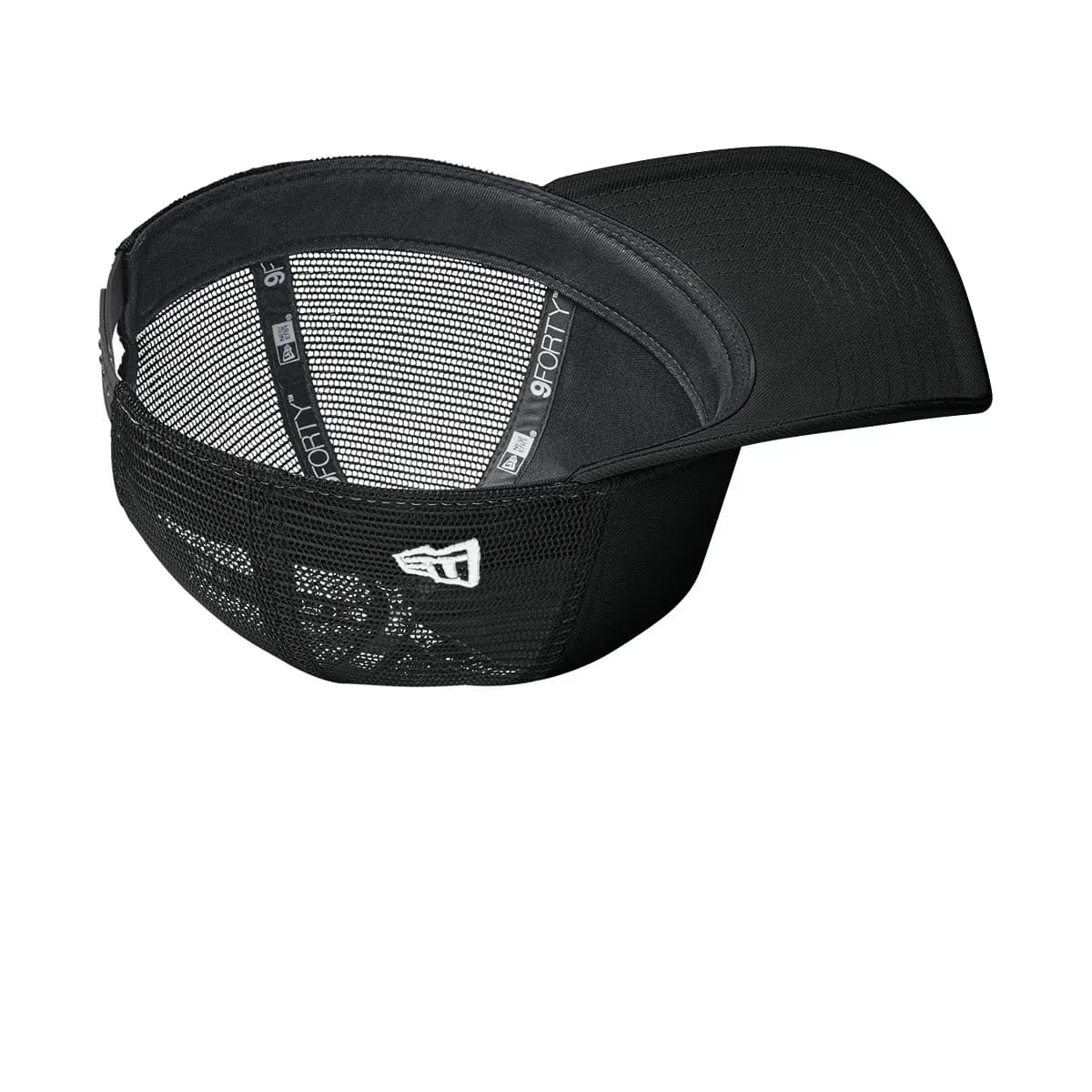Flag Black/ Black - New Era A-Frame Snapback Mesh Back Cap