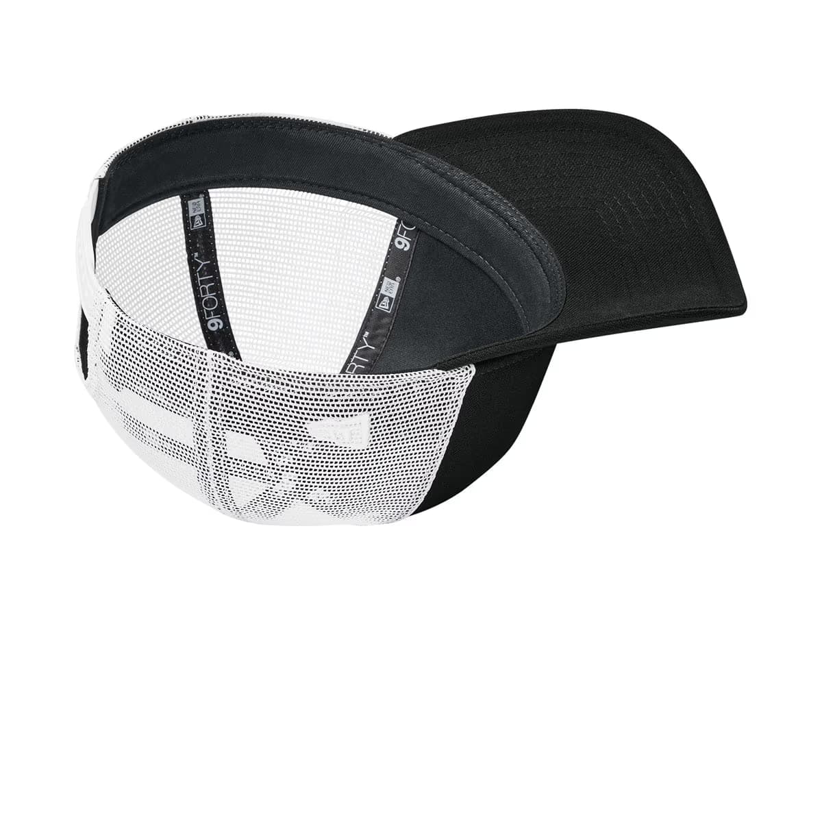 Flag Black/ White - New Era A-Frame Snapback Mesh Back Cap