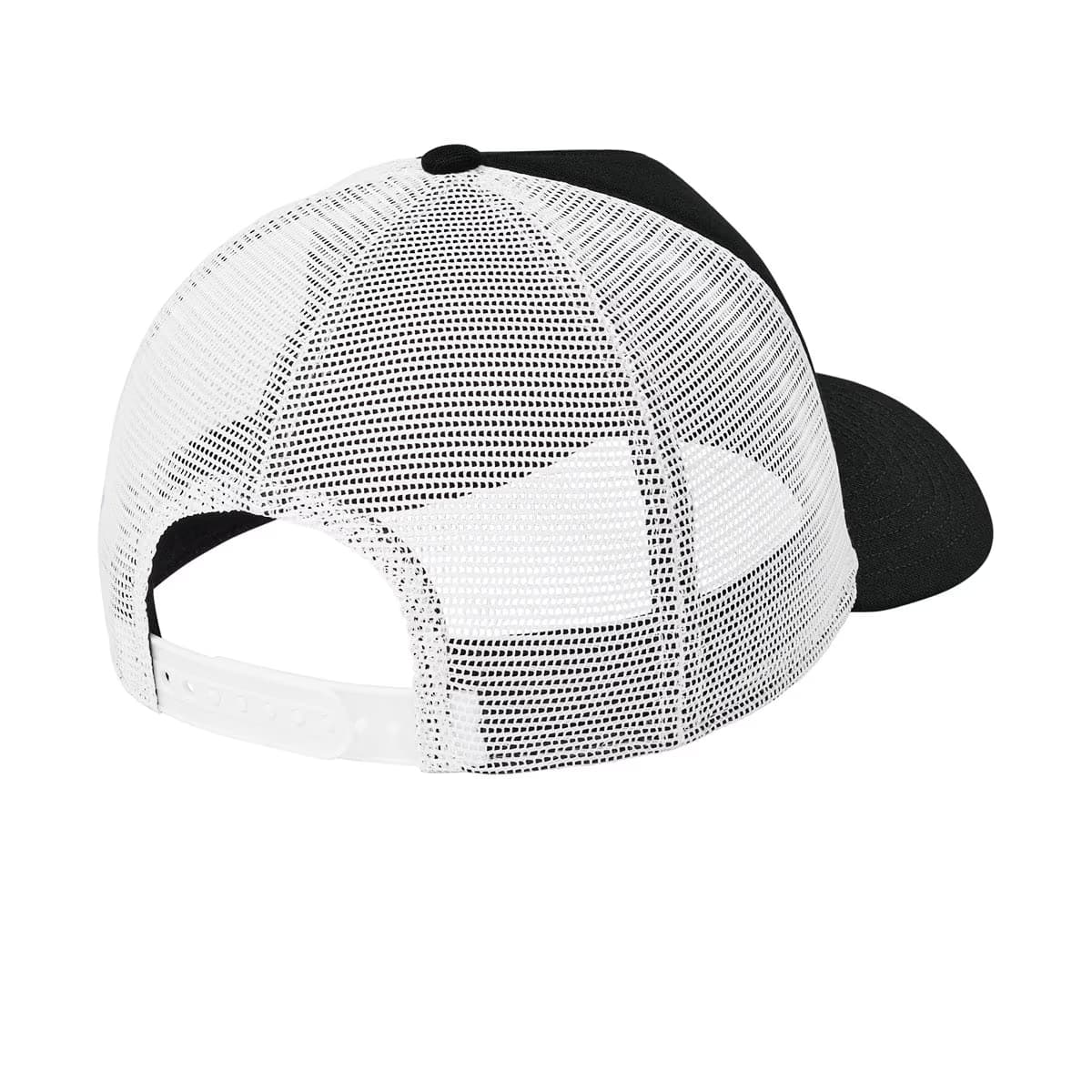 Flag Black/ White - New Era A-Frame Snapback Mesh Back Cap
