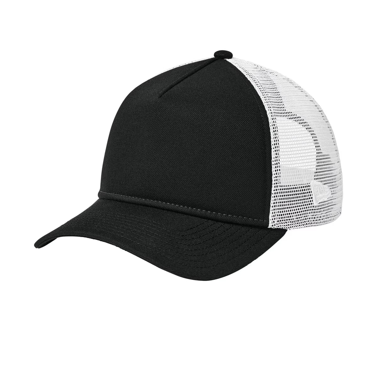 Flag Black/ White - New Era A-Frame Snapback Mesh Back Cap