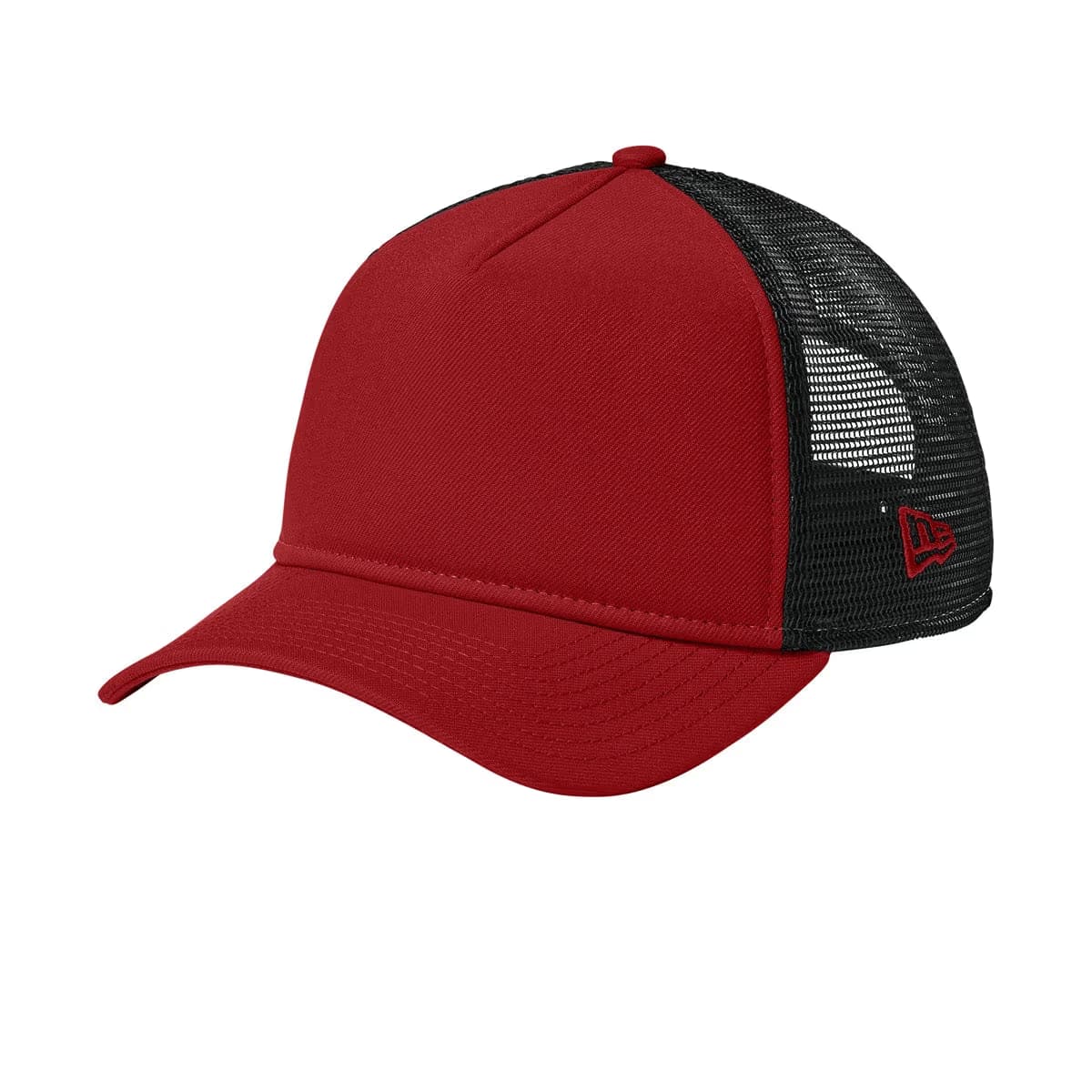 Flag Scarlet/ Black - New Era A-Frame Snapback Mesh Back Cap