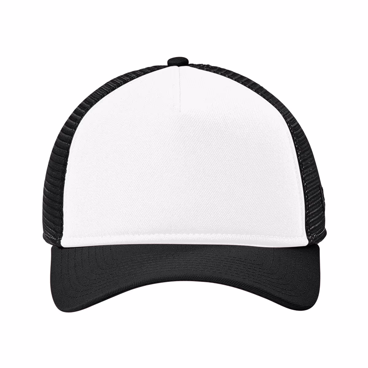 Flag White/ Black/ Black - New Era A-Frame Snapback Mesh Back Cap