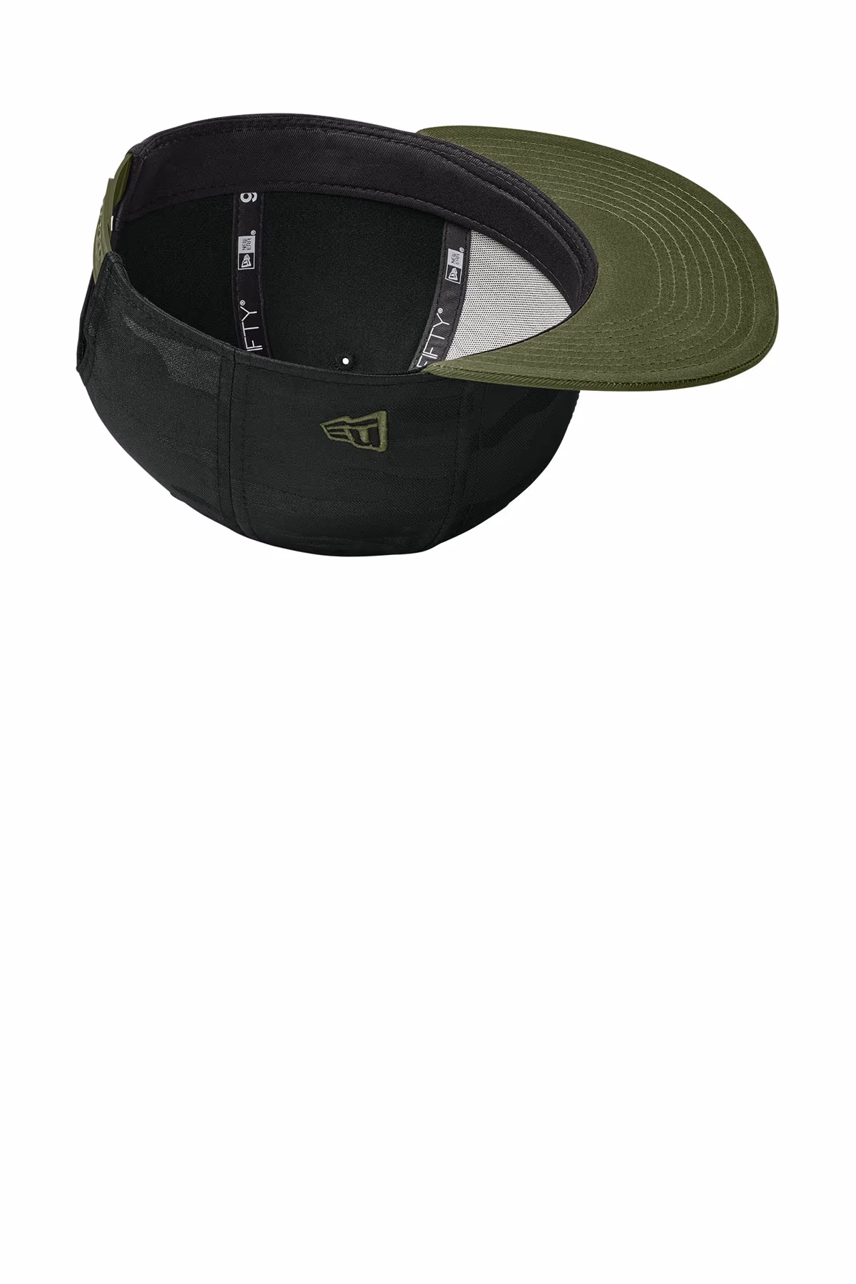 Flag Black/ Black Camo - New Era Camo Flat Bill Snapback Cap