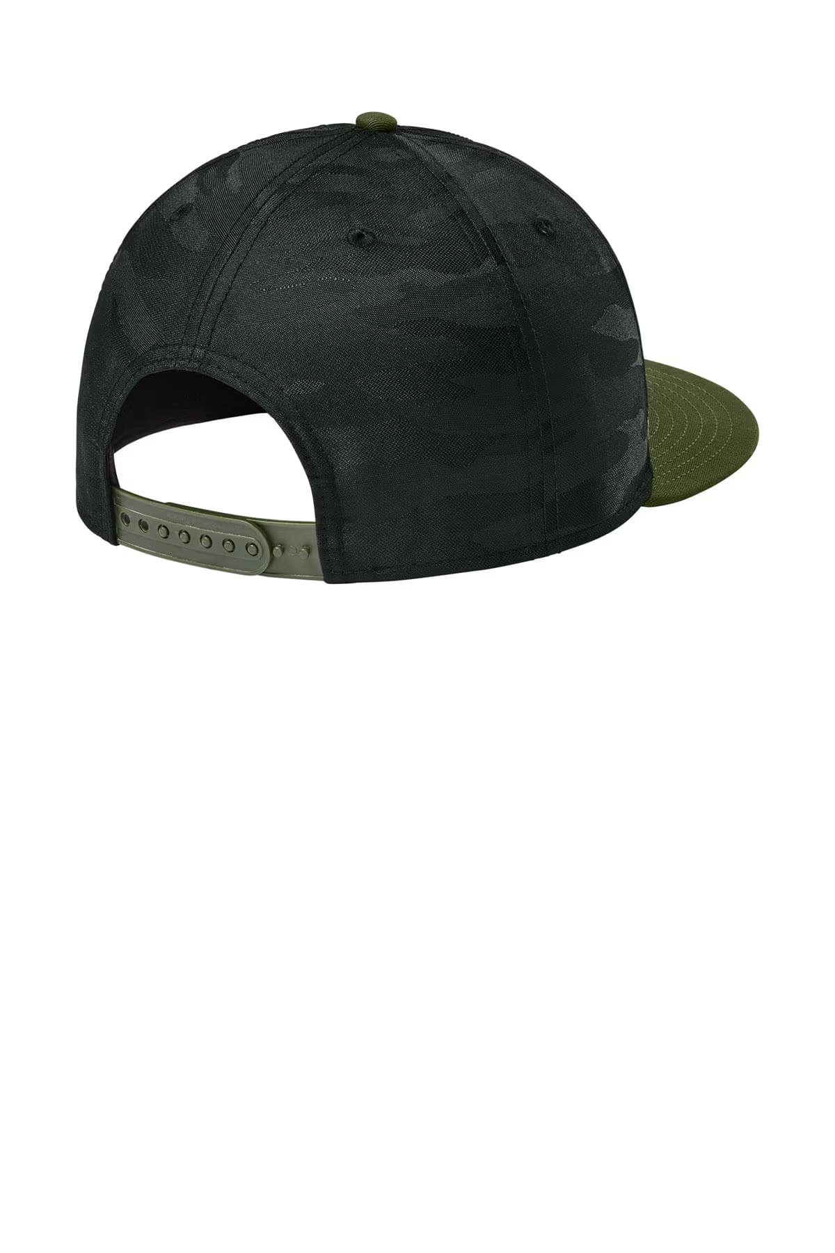 Flag Black/ Black Camo - New Era Camo Flat Bill Snapback Cap