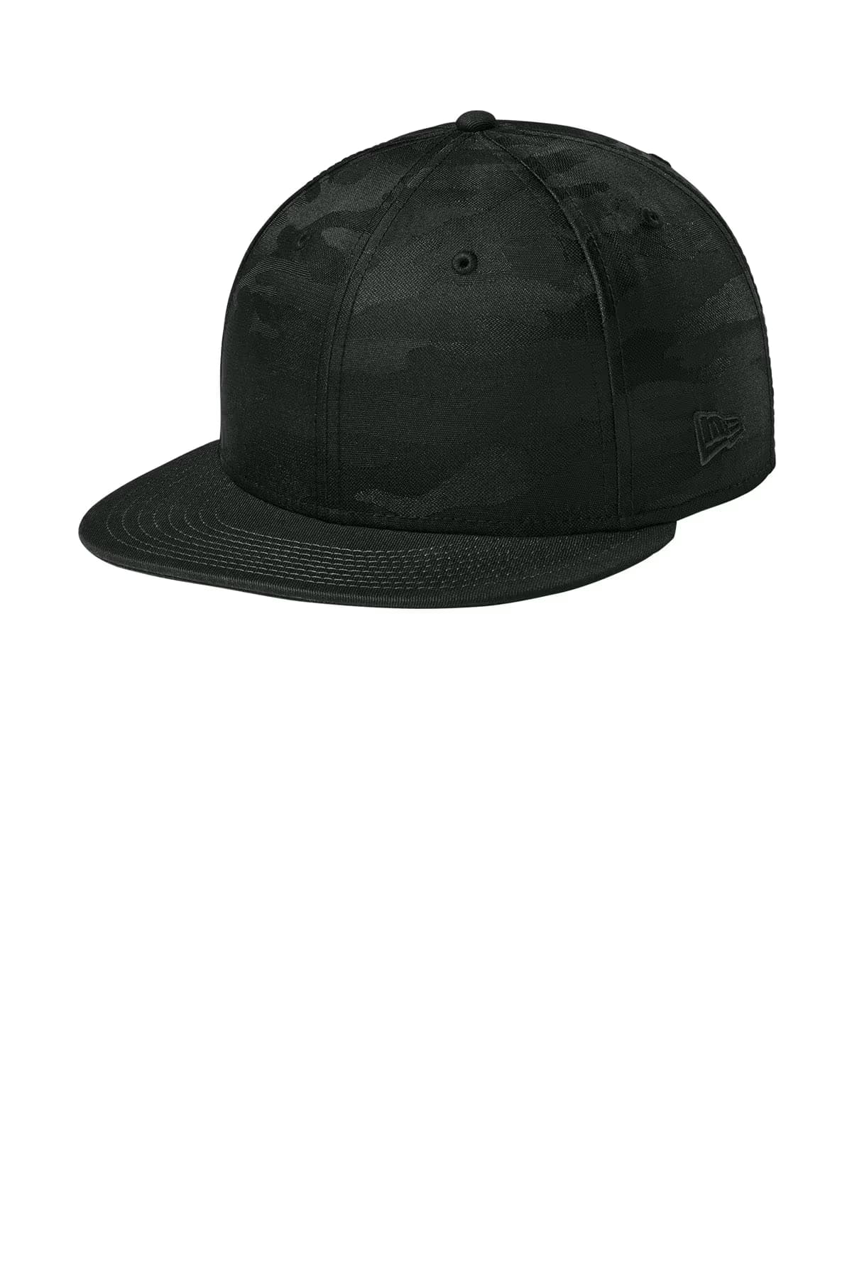 Flag Black/ Rainstorm Grey Camo - New Era Camo Flat Bill Snapback Cap